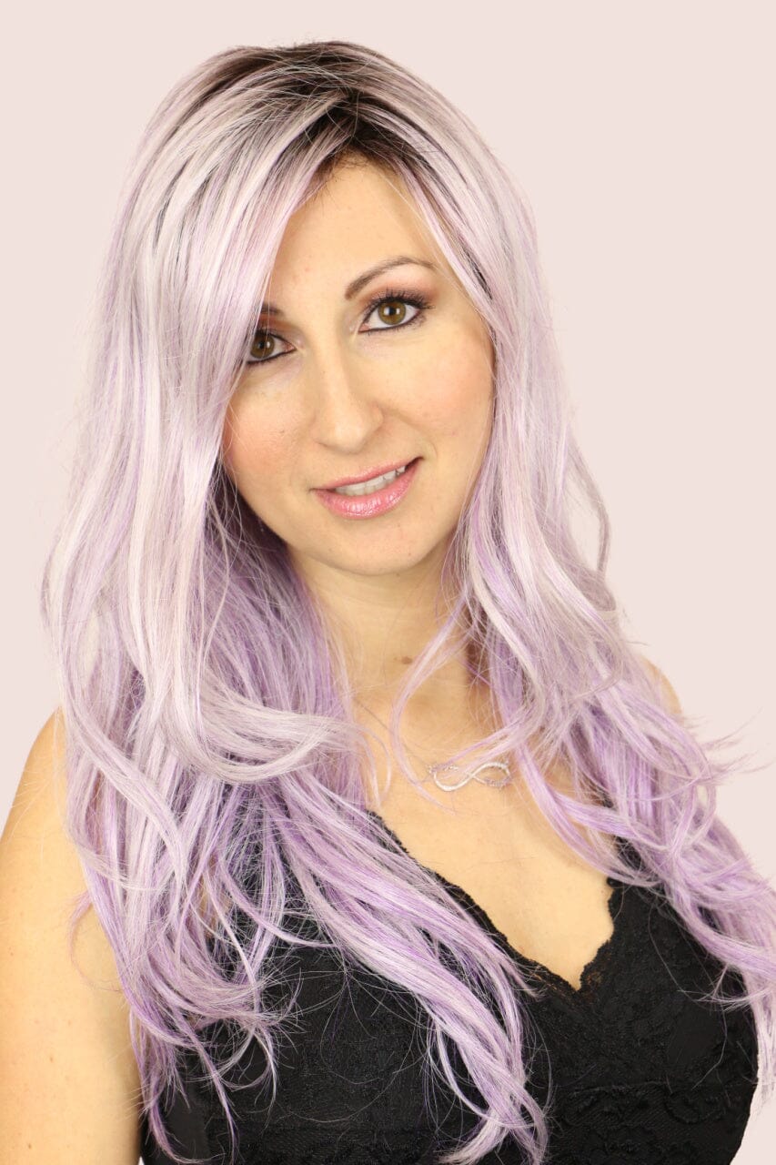 purple wig fancy dress Long Braided Cosplay Wig, Purple Braid Wig Halloween Cosplay PropsAnime Costume Wigs for Women