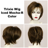 Iced Mocha-R / Large Trixie w/ Roots / Medium Wig