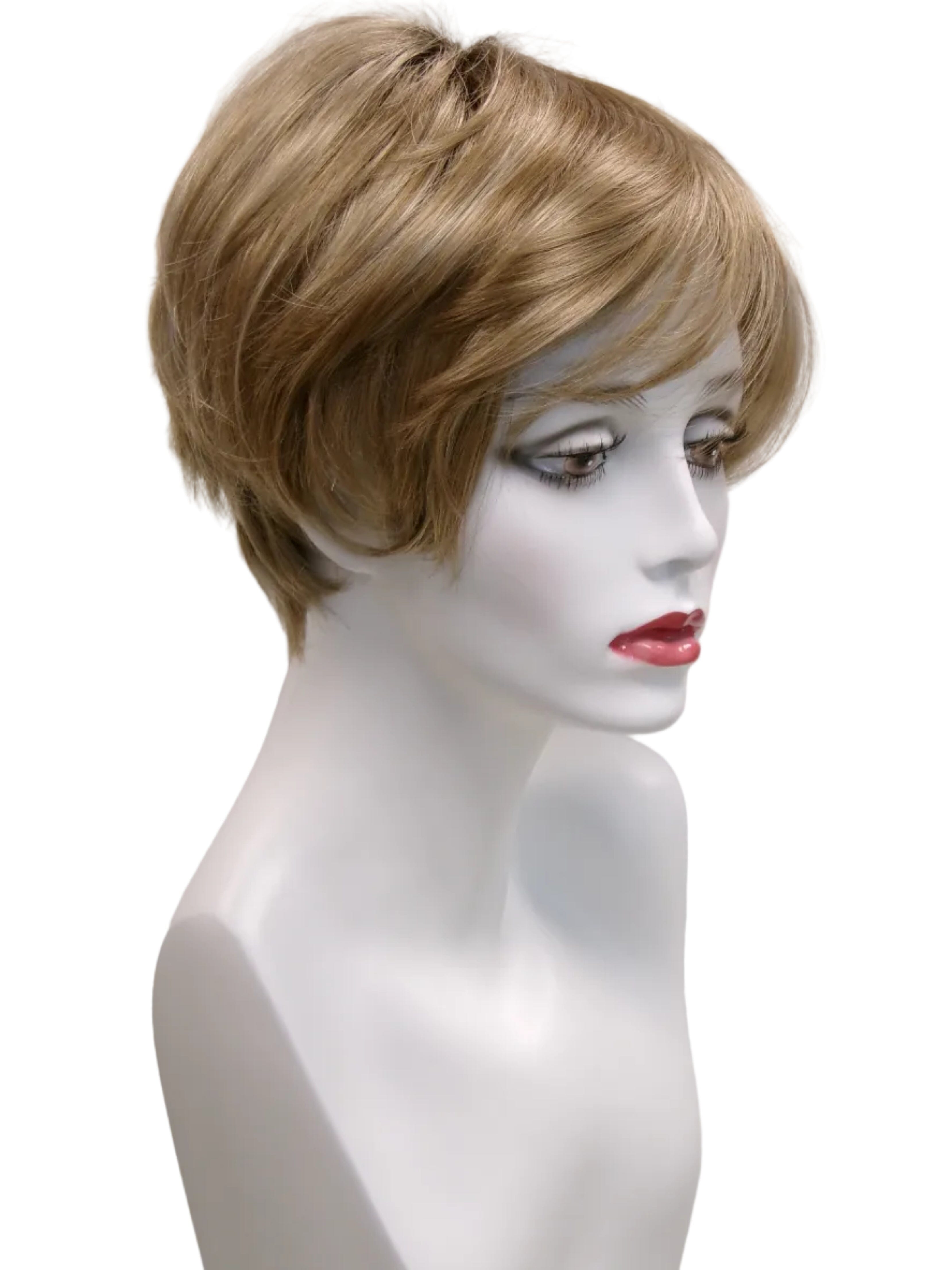 Short Mono w/ Roots Wig - Mocha-H (FINAL SALE) Sale Item Godiva's Secret Wigs 