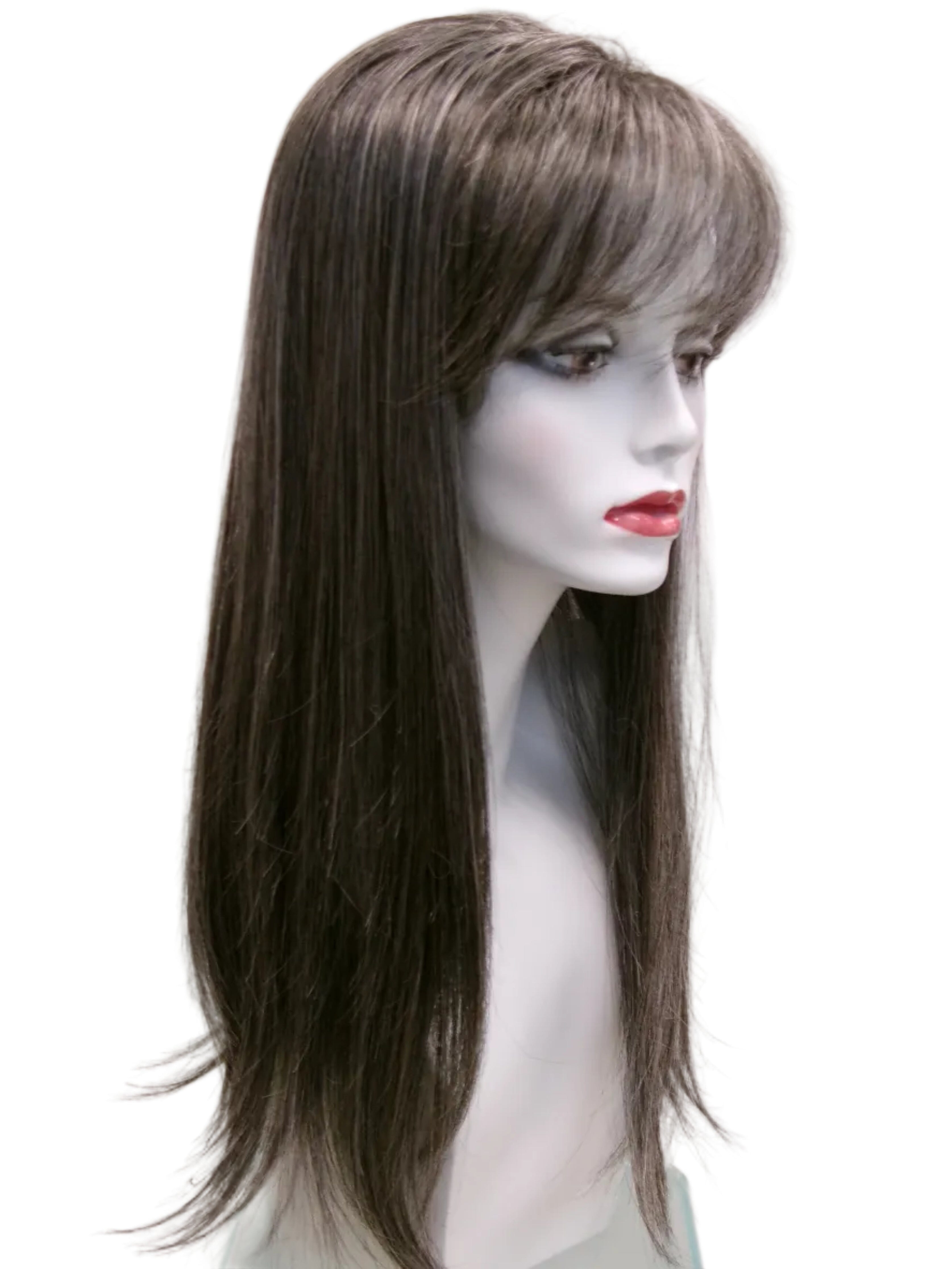 22" Top with Bangs - Smokey Frost (FINAL SALE) Sale Item Godiva's Secret Wigs 