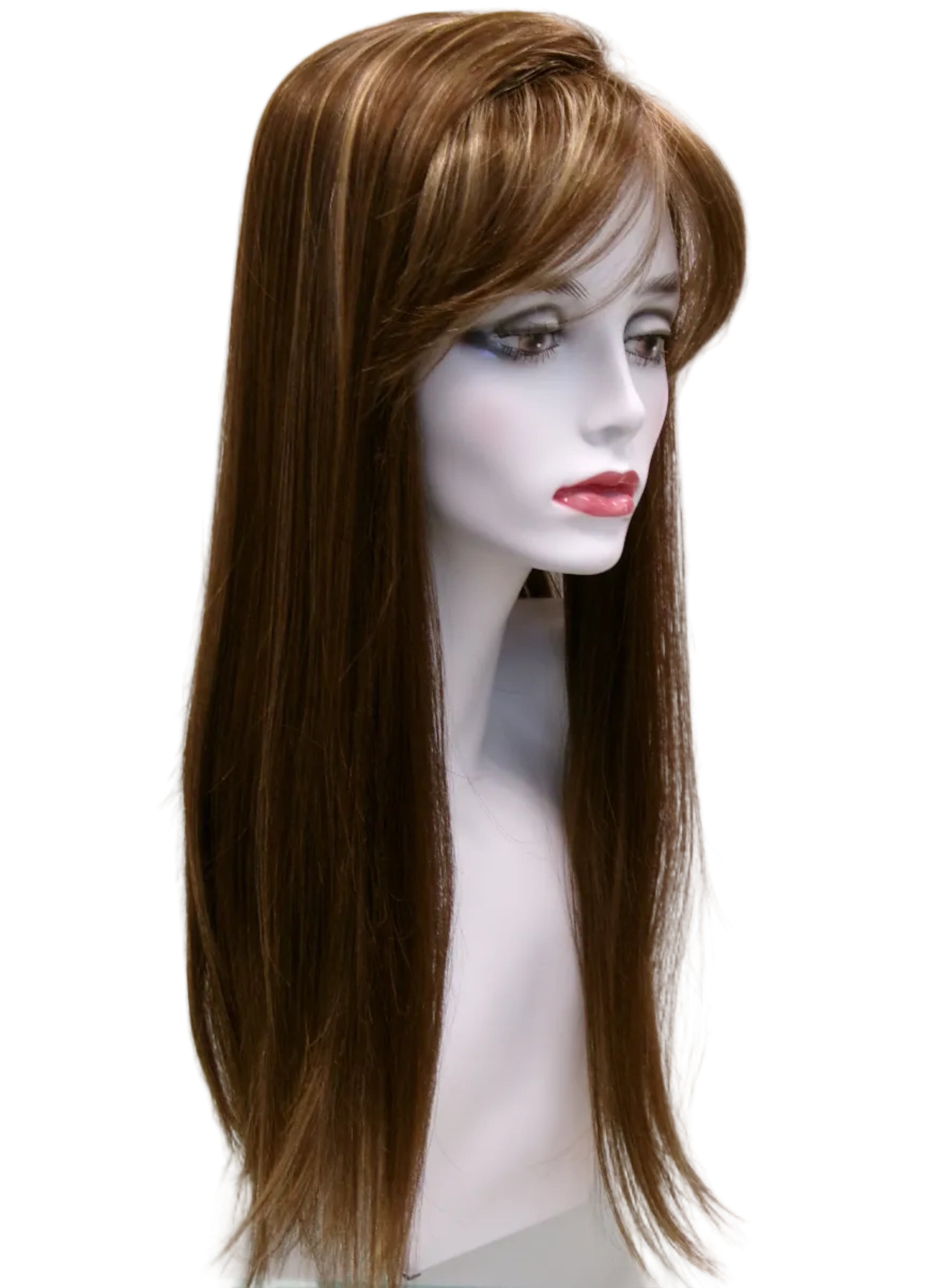 22" Top with Bangs - Marble Brown-H (tag) (FINAL SALE) Sale Item Godiva's Secret Wigs 