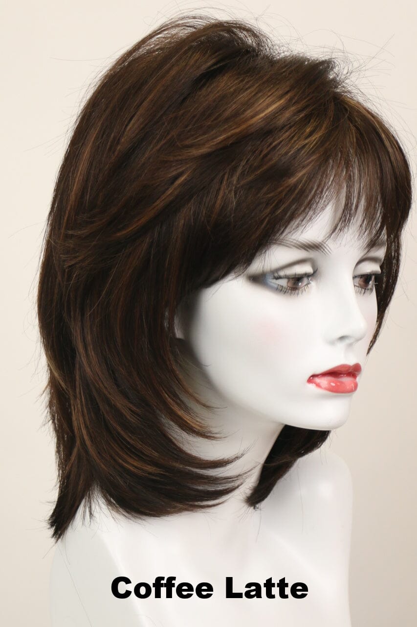 Harmony (medium wig) Medium Wig Godiva's Secret Wigs Coffee Latte 