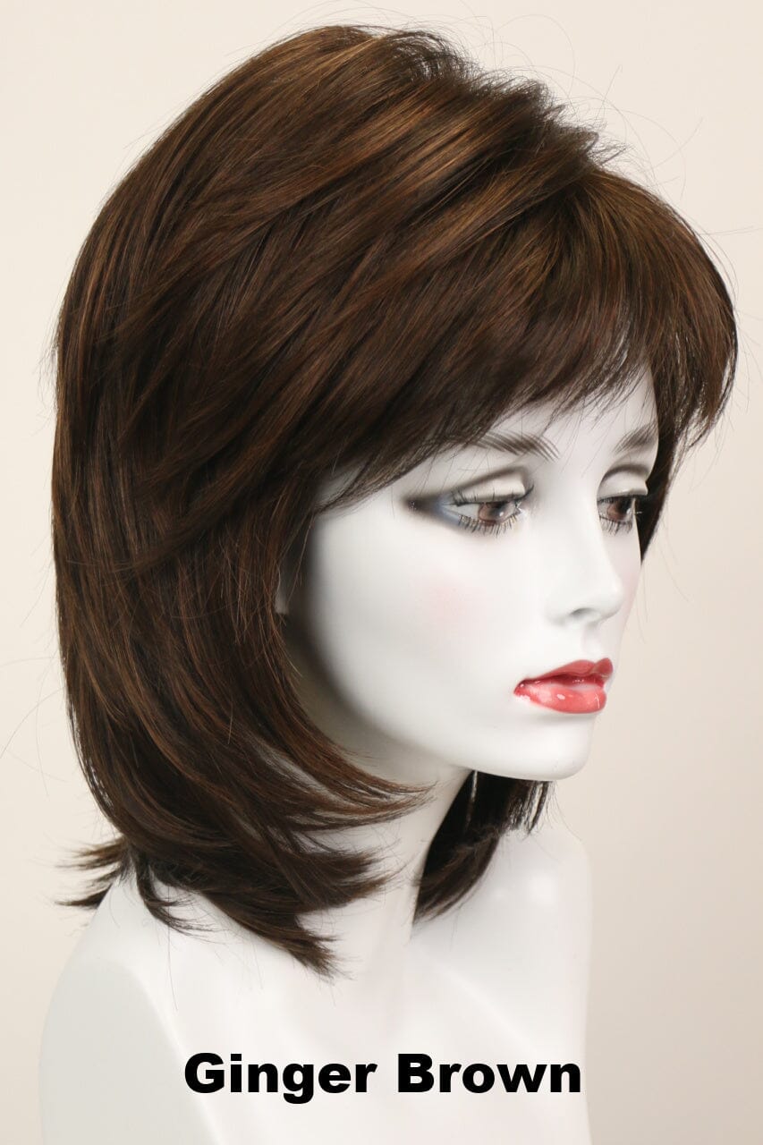 Harmony (medium wig) Medium Wig Godiva's Secret Wigs Ginger Brown 