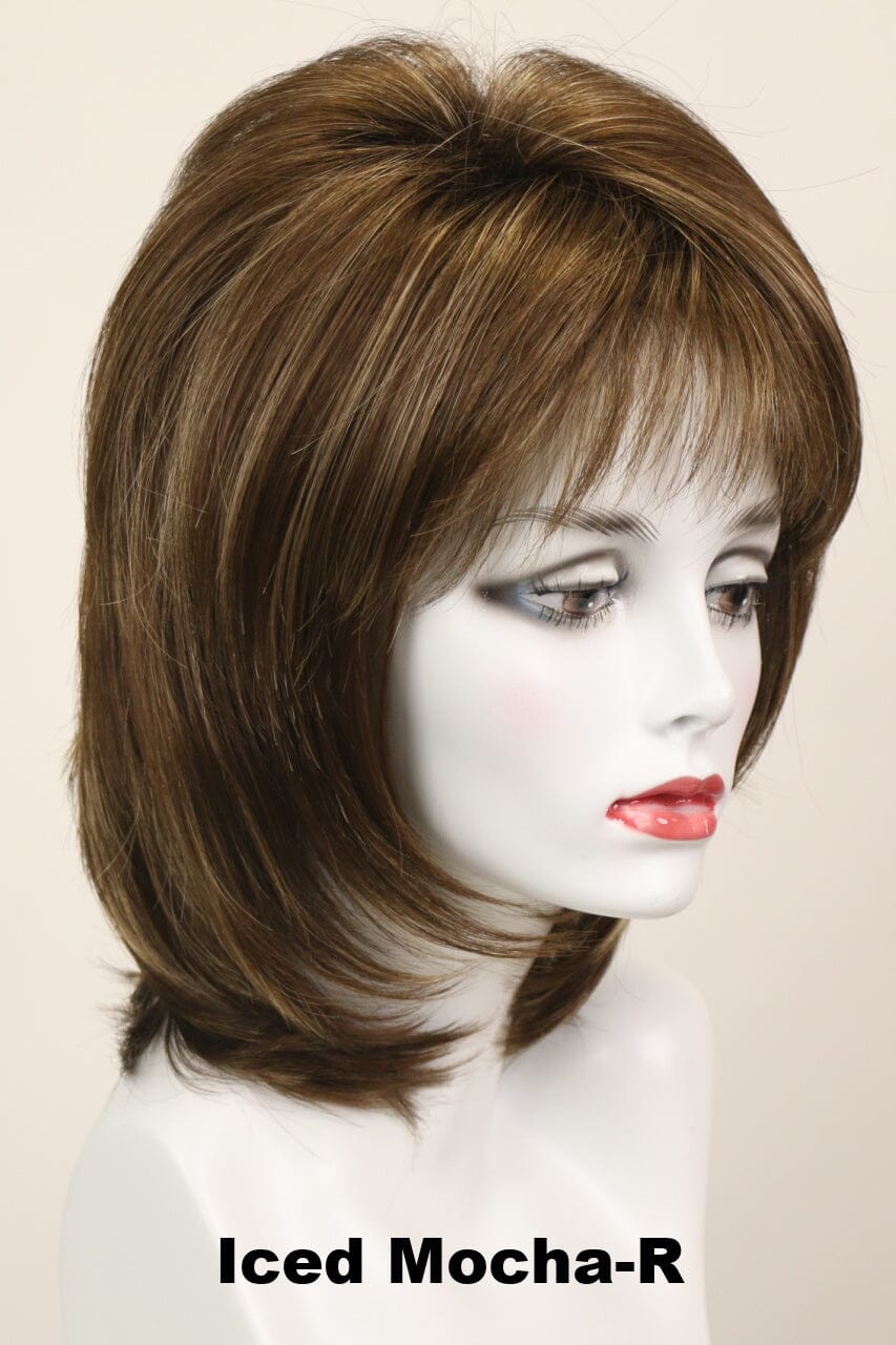 Harmony w/ Roots (medium wig) Medium Wig Godiva's Secret Wigs Iced Mocha-R 
