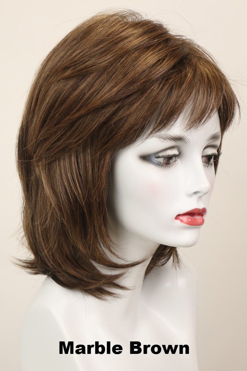 Harmony (medium wig) Medium Wig Godiva's Secret Wigs Marble Brown 