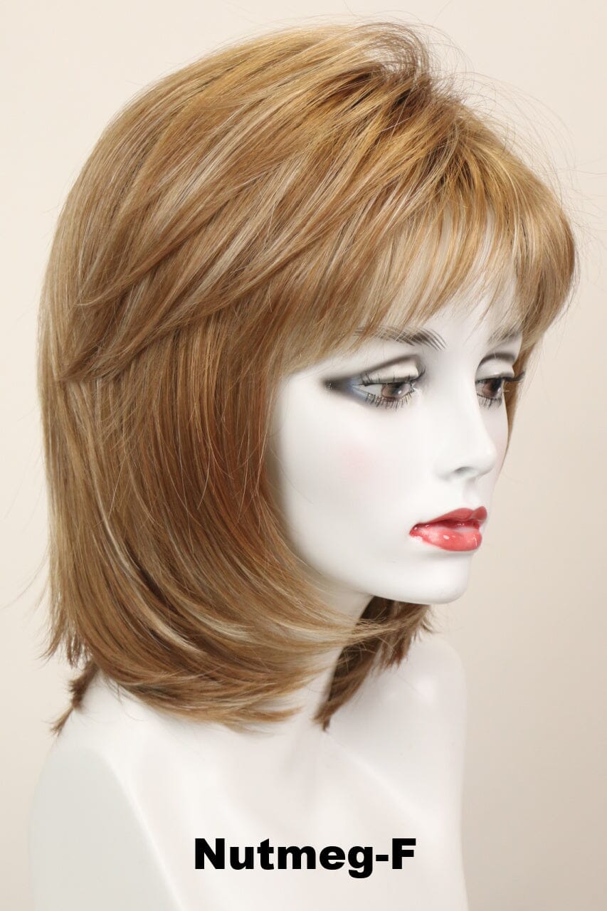 Harmony w/ Roots (medium wig) Medium Wig Godiva's Secret Wigs Nutmeg-F 