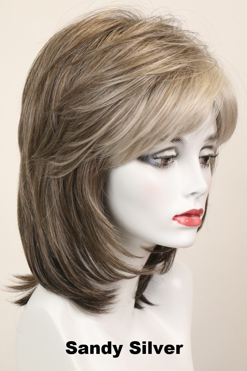 Harmony (medium wig) Medium Wig Godiva's Secret Wigs Sandy Silver 
