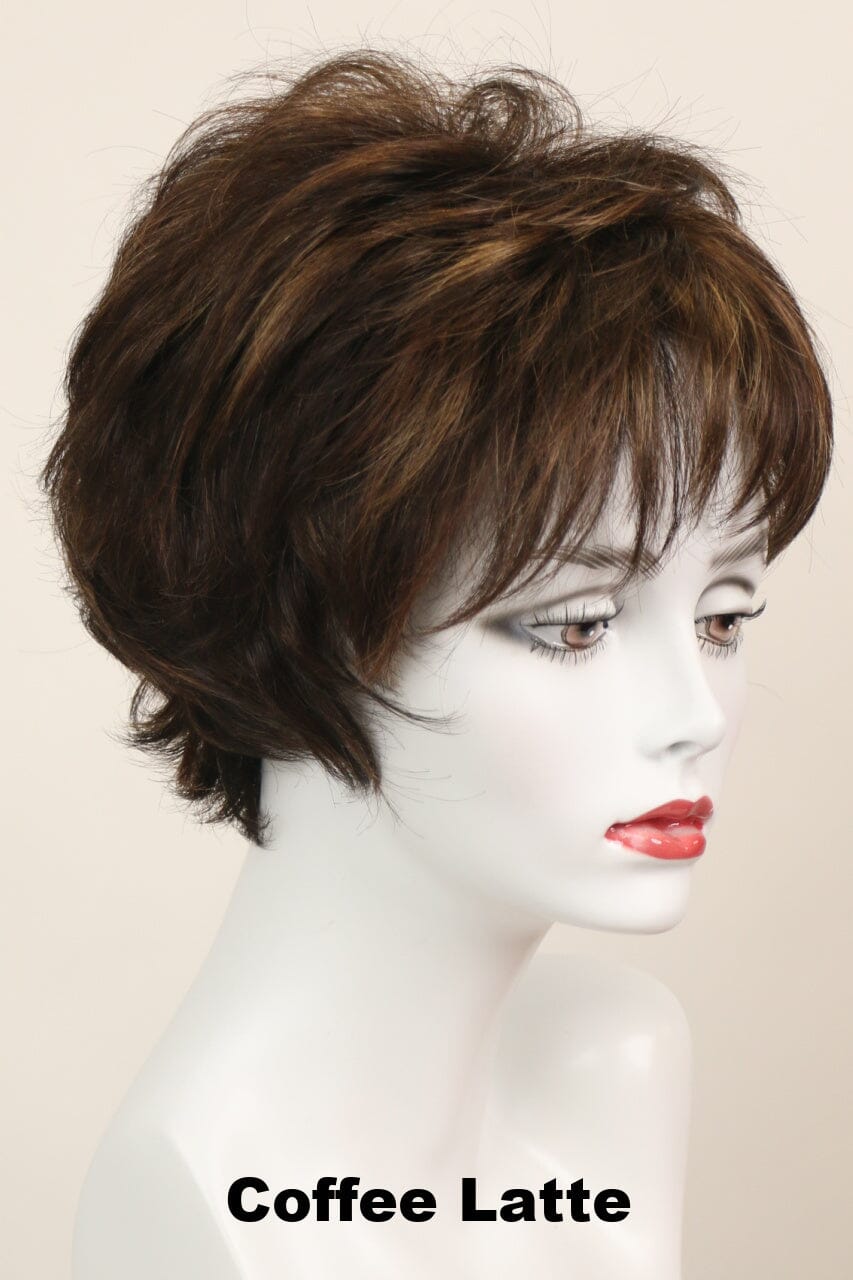 Tyra (short wig) Short Wig Godiva's Secret Wigs Coffee Latte 