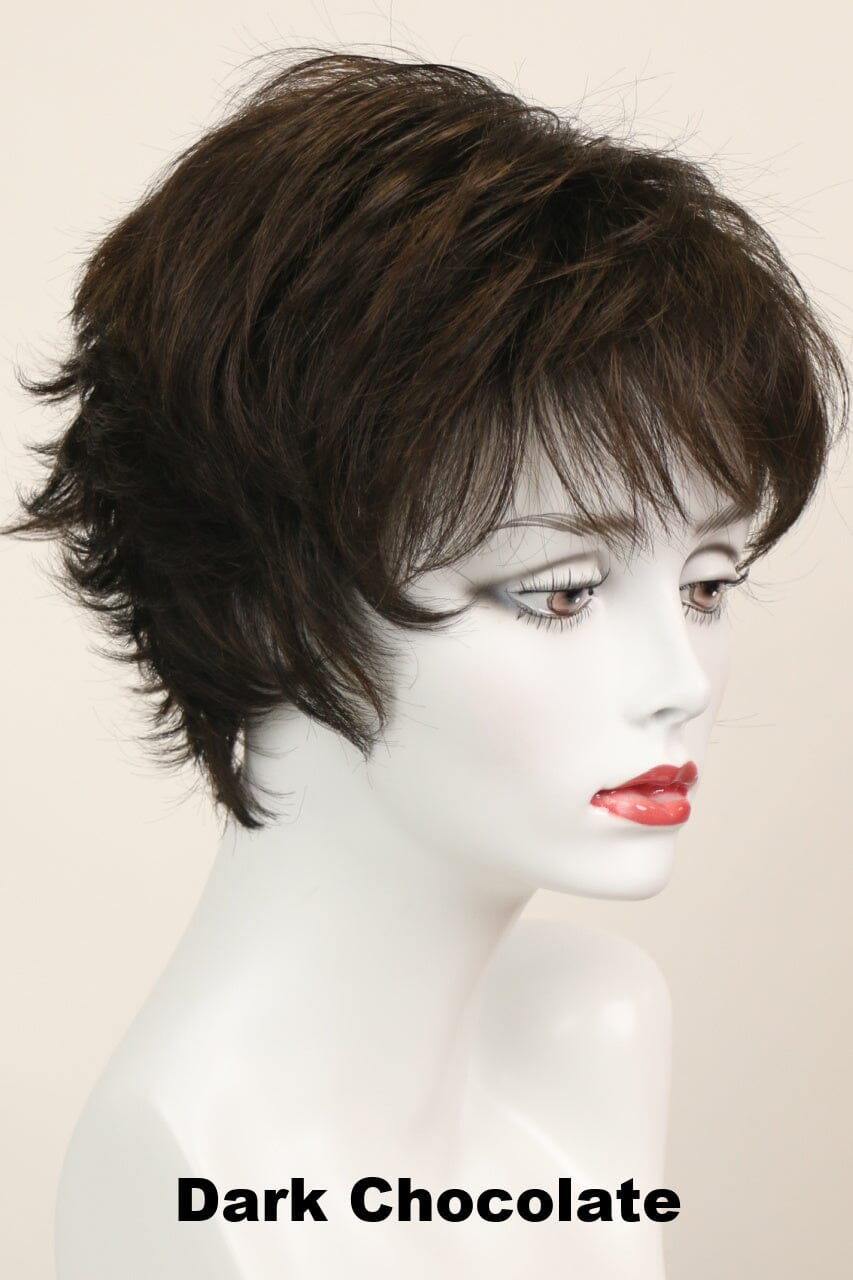 Tyra (short wig) Short Wig Godiva's Secret Wigs Dark Chocolate 