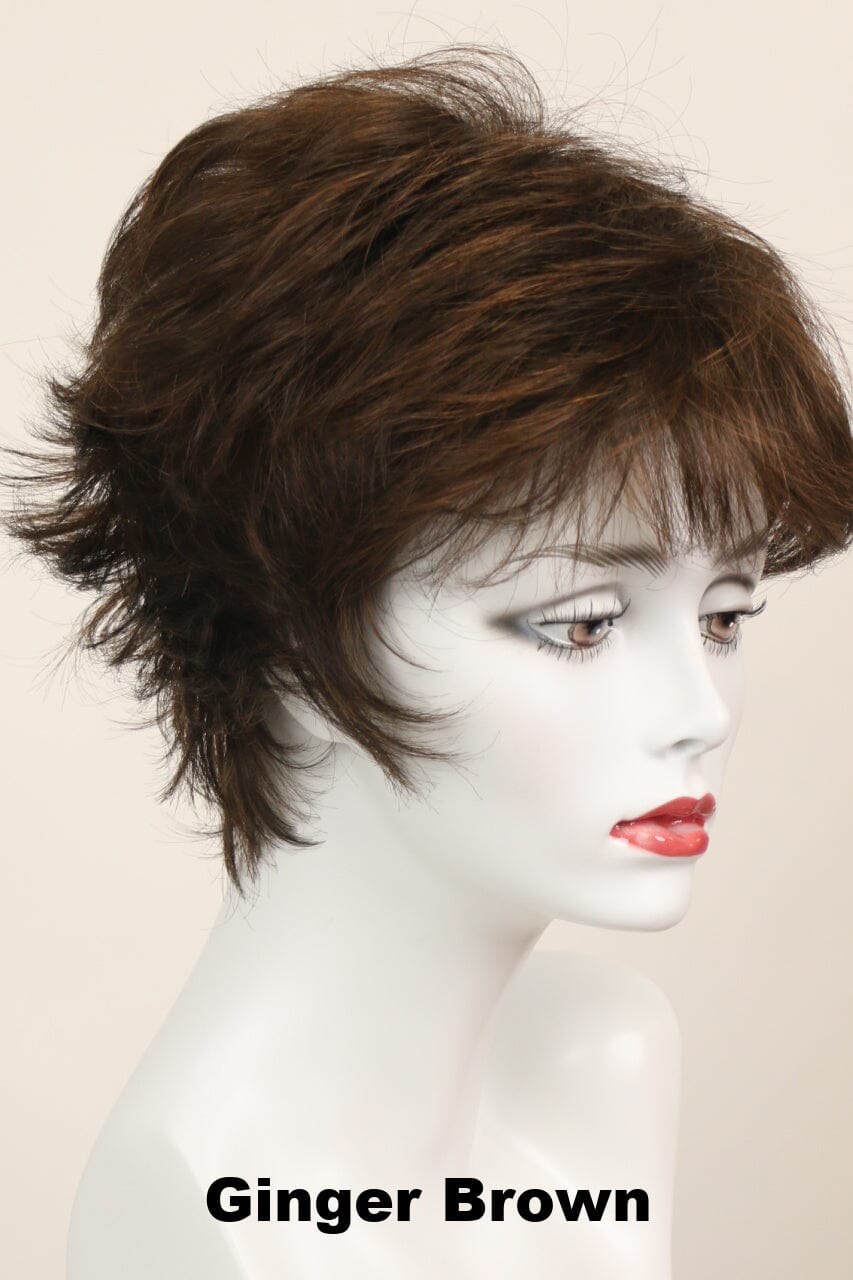 Tyra (short wig) Short Wig Godiva's Secret Wigs Ginger Brown 