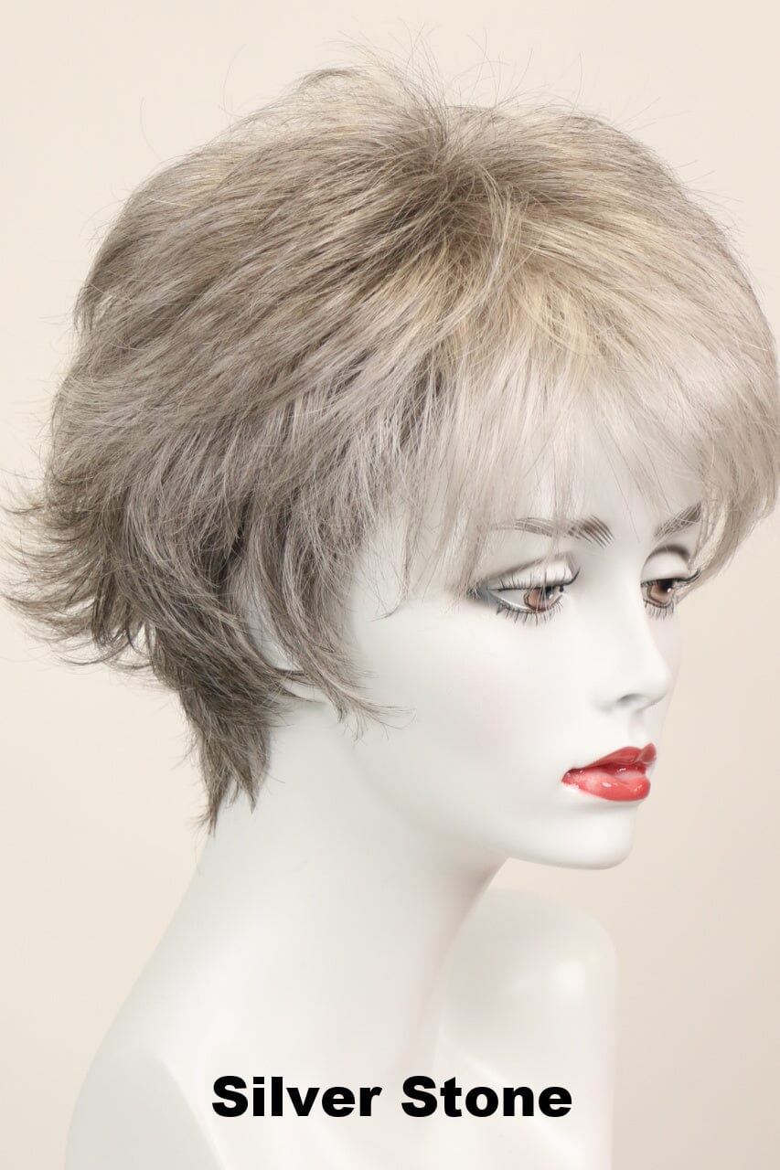 Tyra (short wig) Short Wig Godiva's Secret Wigs Silver Stone 
