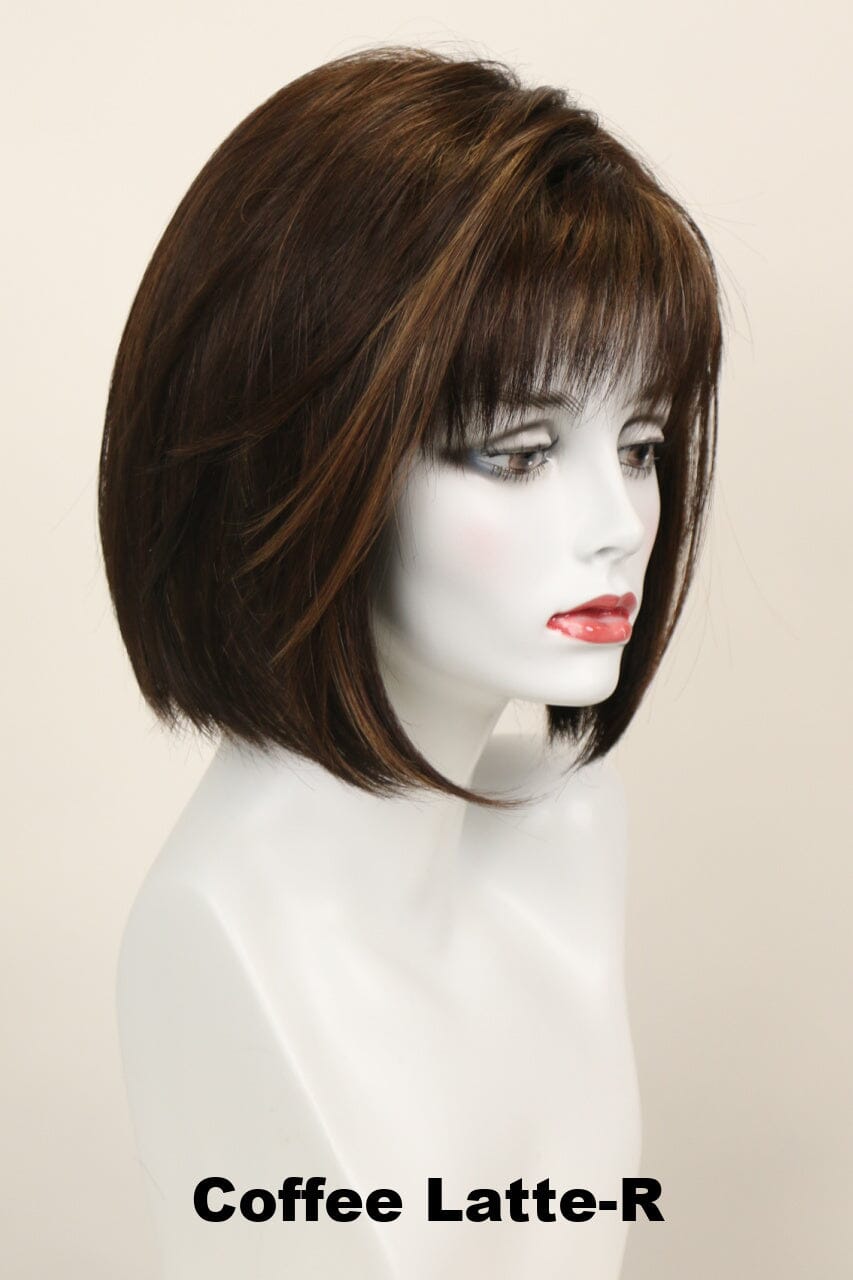 Aria w/ Roots (medium wig) Medium Wig Godiva's Secret Wigs Coffee Latte-R 