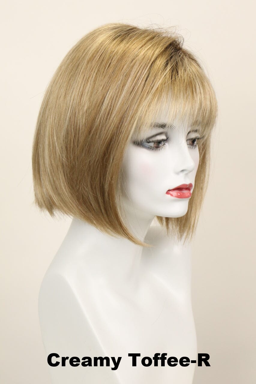 Aria w/ Roots (medium wig) Medium Wig Godiva's Secret Wigs Creamy Toffee-R 