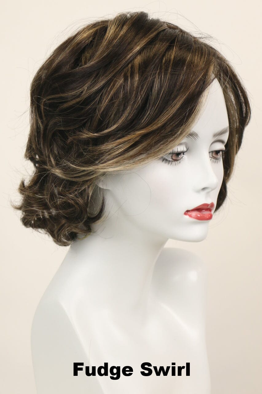 Heather LF (medium wig) Medium Wig 26 Fudge Swirl 