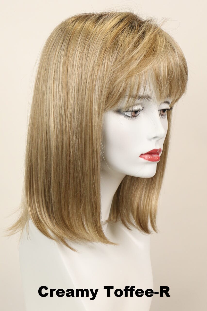 Hope w/ Roots (medium wig) Medium Wig Godiva's Secret Wigs Creamy Toffee-R 