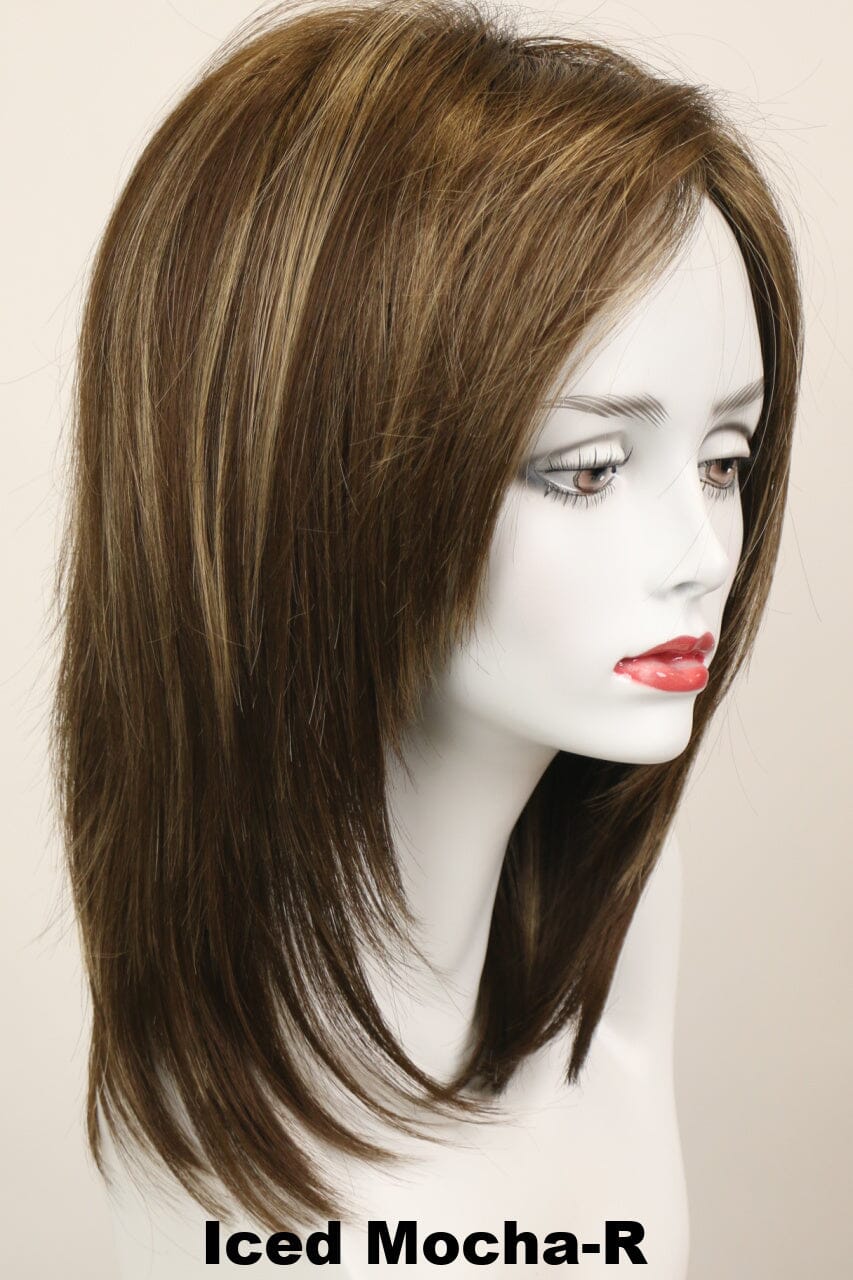 Jenna w/ Roots (long wig) Long Wig Godiva's Secret Wigs Iced Mocha-R 