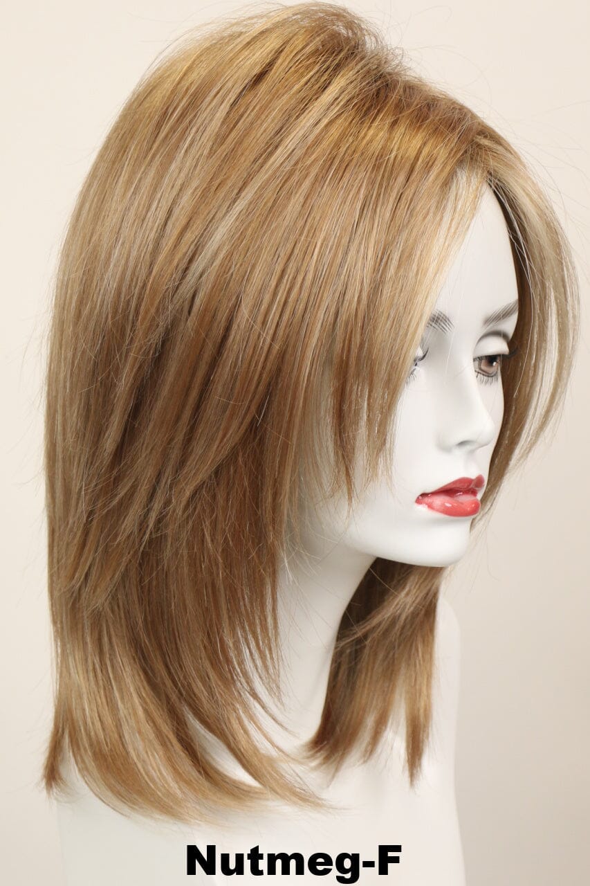 Jenna w/ Roots (long wig) Long Wig Godiva's Secret Wigs Nutmeg-F 