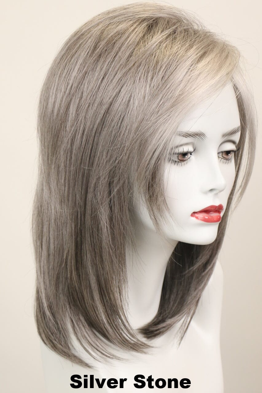 Jenna (long wig) Long Wig Godiva's Secret Wigs Silver Stone 