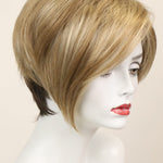 Kelly w/ Roots (short wig) Short Wig Godiva's Secret Wigs Creamy Toffee-R 