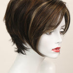 Kelly (short wig) Short Wig Godiva's Secret Wigs Chocolate Swirl 