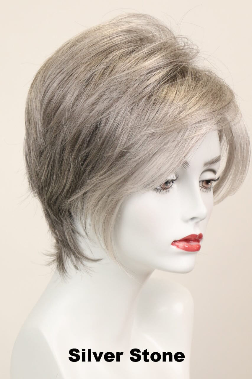 Kelly (short wig) Short Wig Godiva's Secret Wigs Silver Stone 