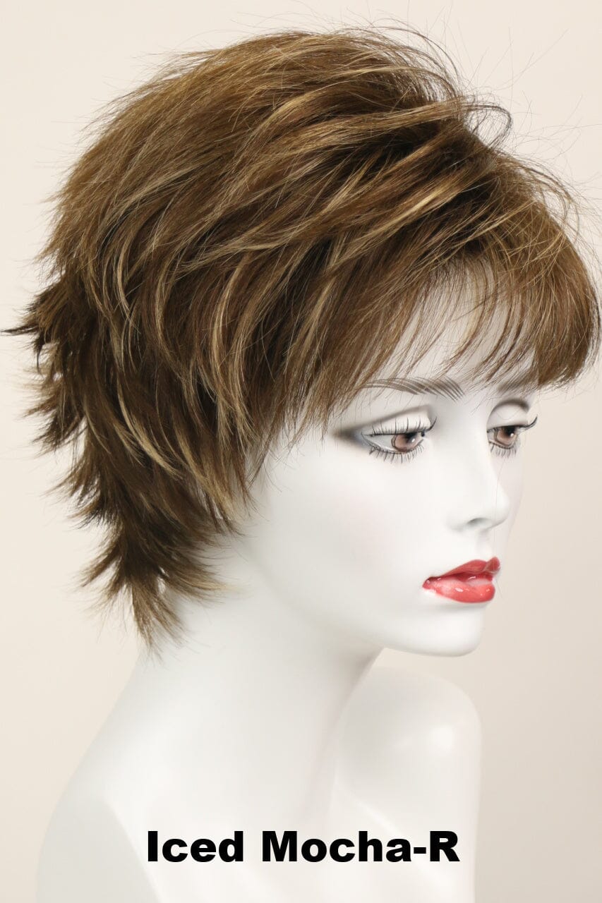 Lisa w/ Roots (medium wig) Medium Wig Godiva's Secret Wigs Iced Mocha-R 