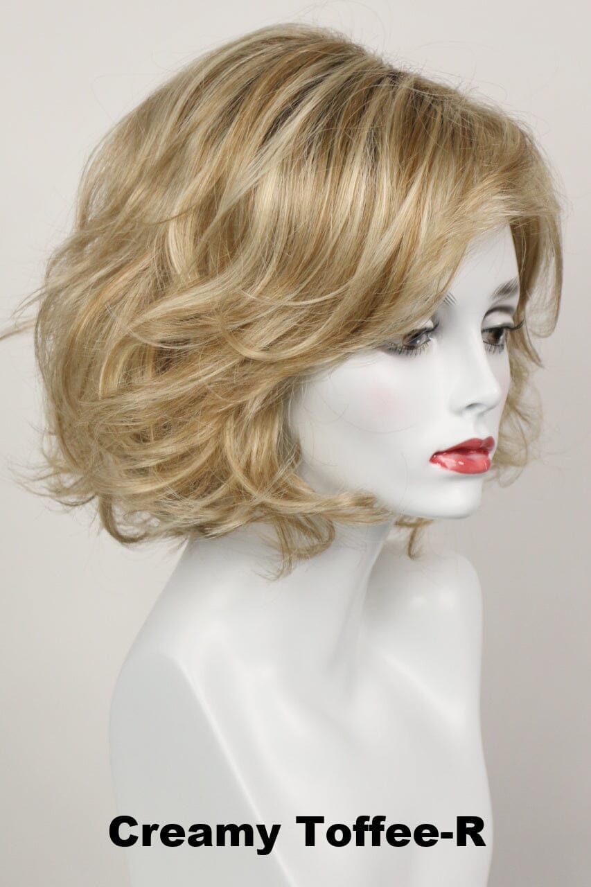 Monroe w/ Roots (medium wig) Medium Wig Godiva's Secret Wigs Creamy Toffee-R 