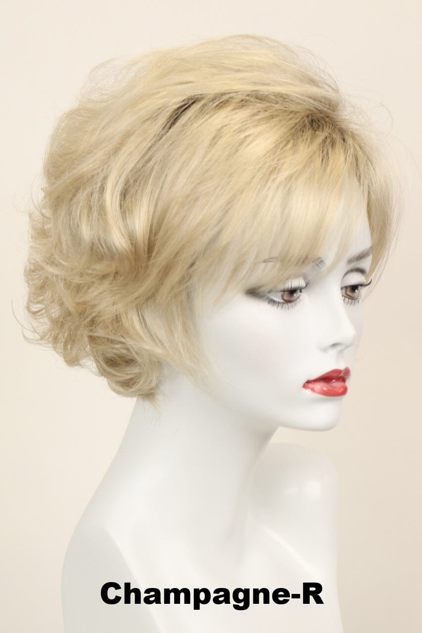 Nina w/ Roots (medium wig) Medium Wig Godiva's Secret Wigs Champagne-R 