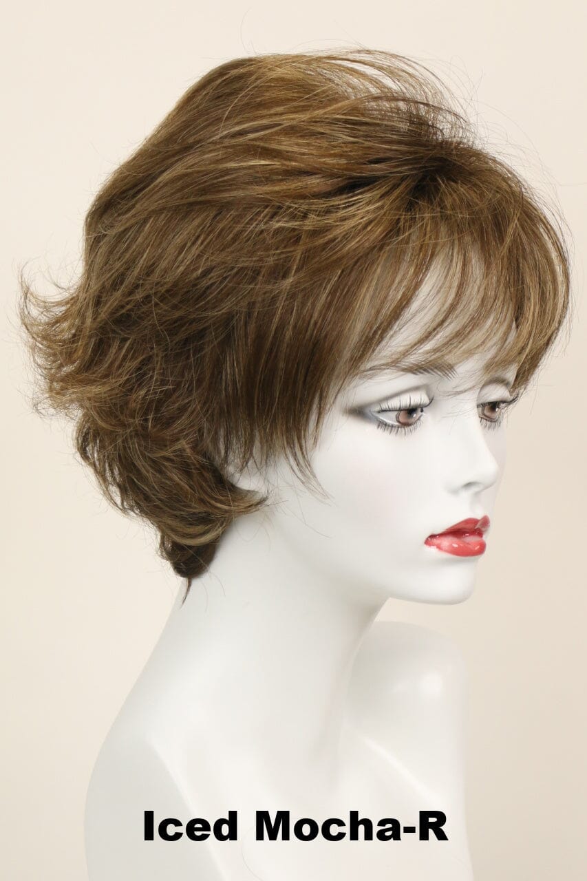 Nina w/ Roots (medium wig) Medium Wig Godiva's Secret Wigs Iced Mocha-R 