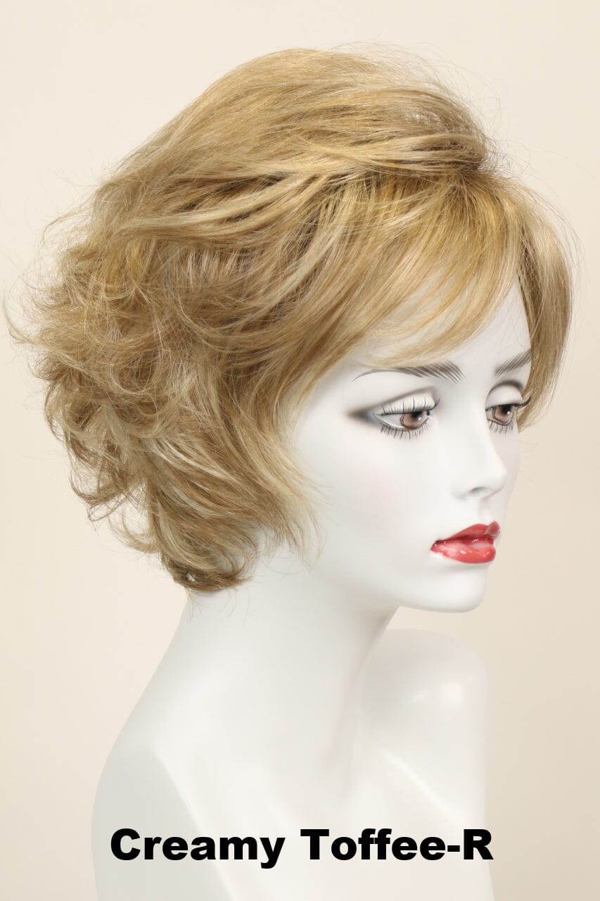 Nina w/ Roots (medium wig) Medium Wig Godiva's Secret Wigs Creamy Toffee-R 