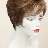 Peggy w/ Roots (short wig) Short Wig Godiva's Secret Wigs Almond Spice-R 
