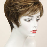 Peggy w/ Roots (short wig) Short Wig Godiva's Secret Wigs Iced Mocha-R 