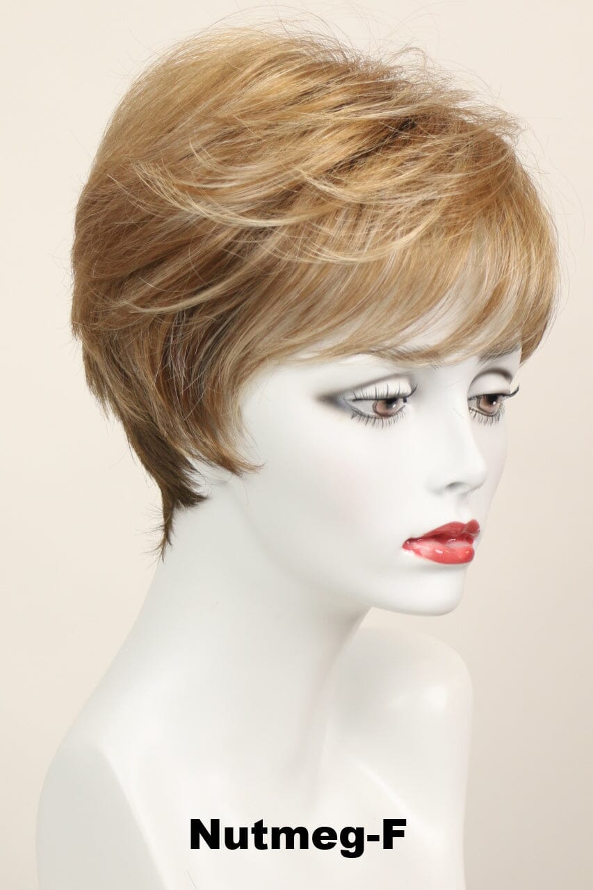 Peggy w/ Roots (short wig) Short Wig Godiva's Secret Wigs Nutmeg-F 