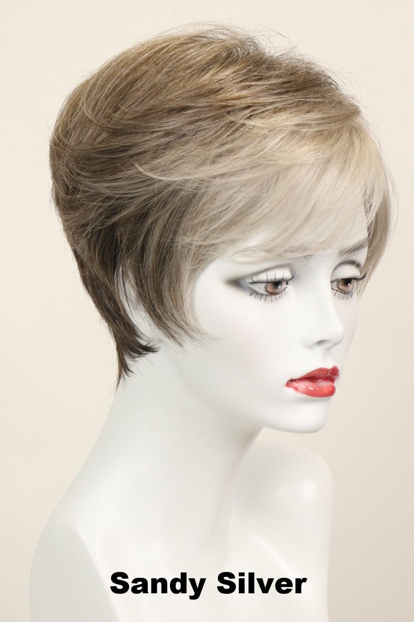 Peggy (short wig) Short Wig Godiva's Secret Wigs Sandy Silver 