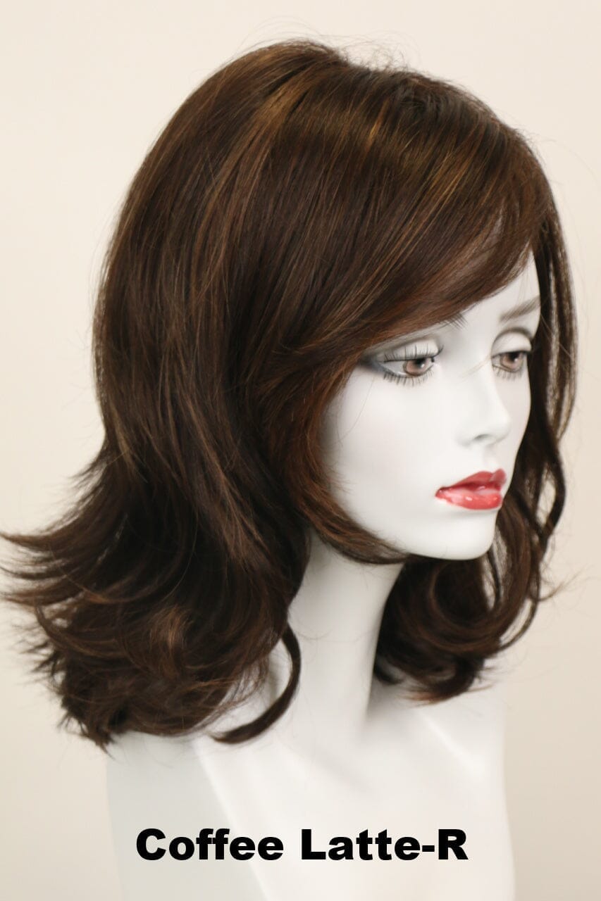 Rochelle Large w/ Roots (long wig) Long Wig Godiva's Secret Wigs Coffee Latte-R 