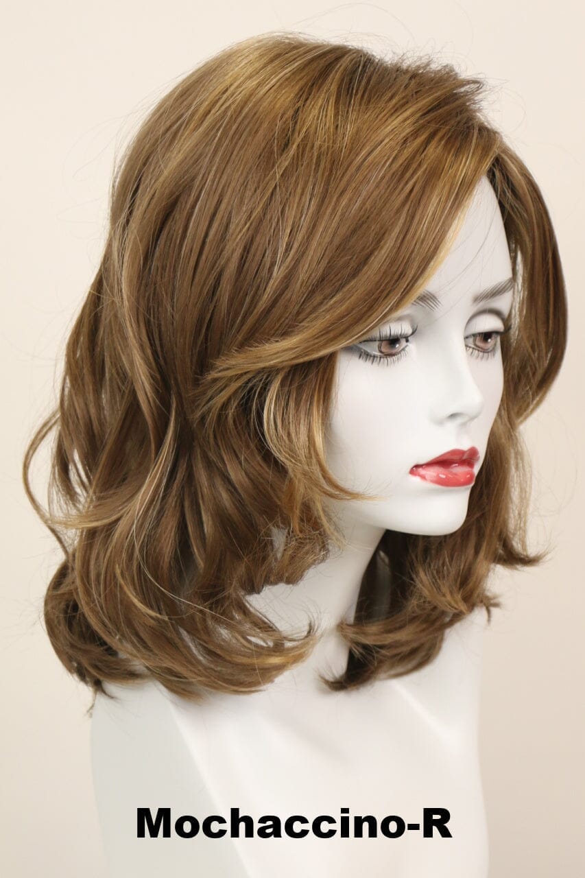 Rochelle Large w/ Roots (long wig) Long Wig Godiva's Secret Wigs Mochaccino-R 