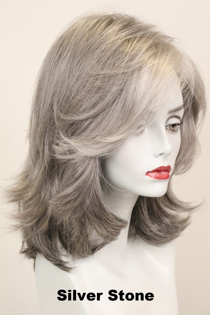 Rochelle Large (long wig) Long Wig Godiva's Secret Wigs Silver Stone 