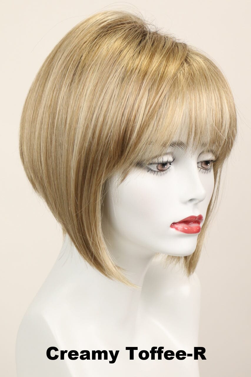 Sabrina w/ Roots (medium wig) Medium Wig Godiva's Secret Wigs Creamy Toffee-R 