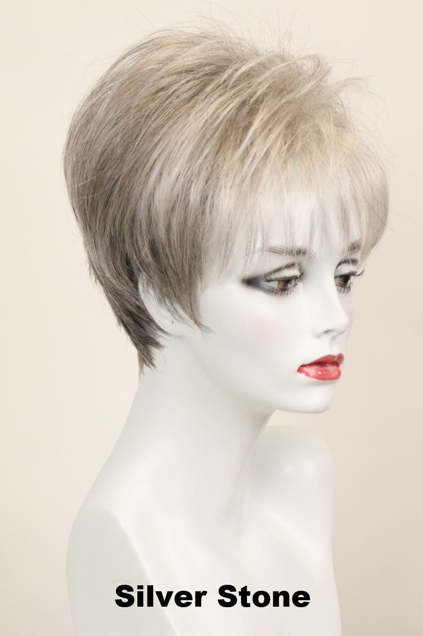 Selma (short wig) Short Wig Godiva's Secret Wigs Silver Stone 