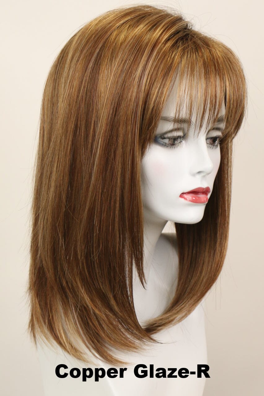 Taylor w/ Roots (long wig) Long Wig Godiva's Secret Wigs Copper Glaze-R 