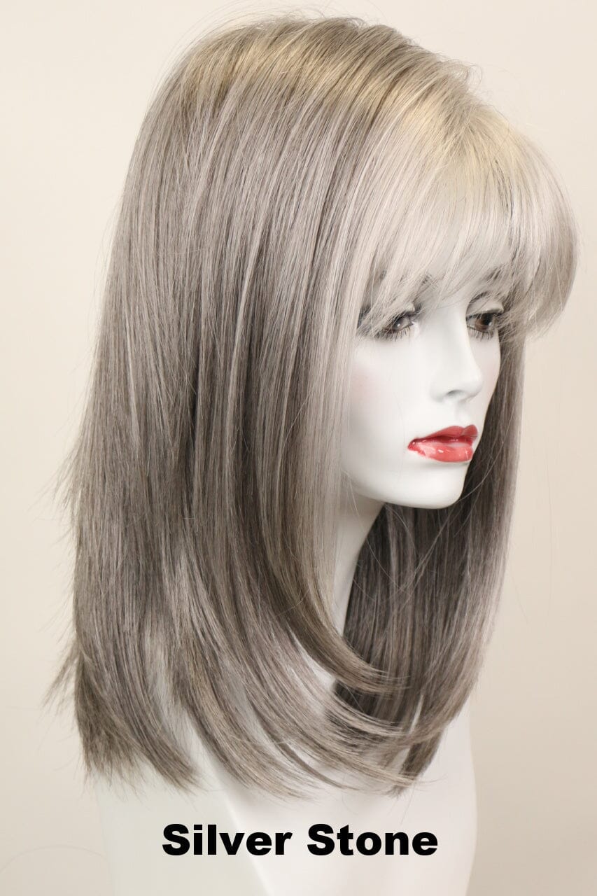 Taylor Large (long wig) Long Wig Godiva's Secret Wigs Silver Stone 