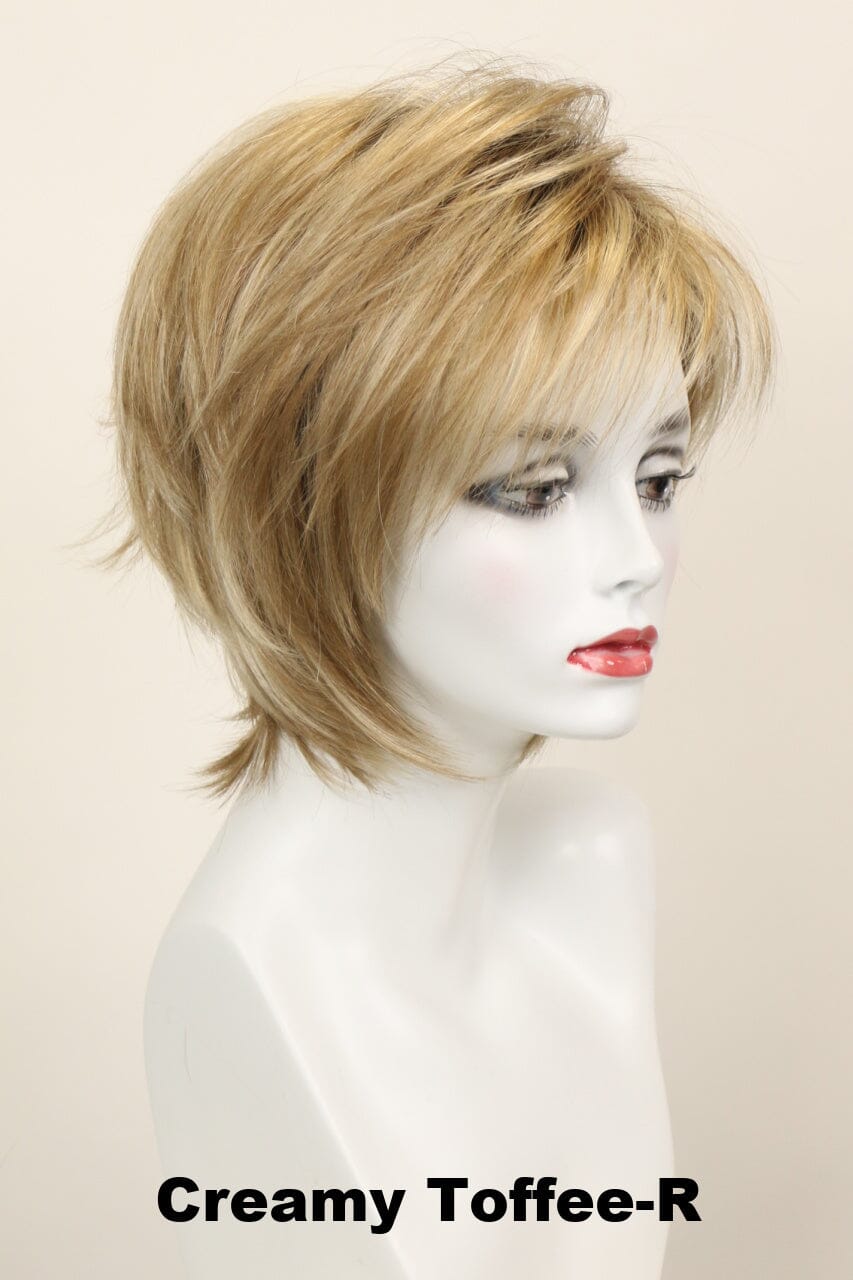 Trixie w/ Roots (medium wig) Medium Wig Godiva's Secret Wigs Creamy Toffee-R 