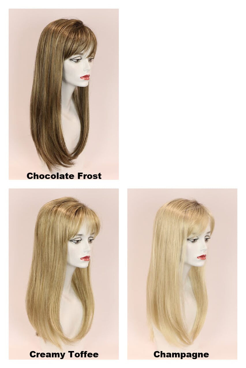 22" Top with Bangs w/ Roots Hair Pieces Godiva's Secret Wigs 