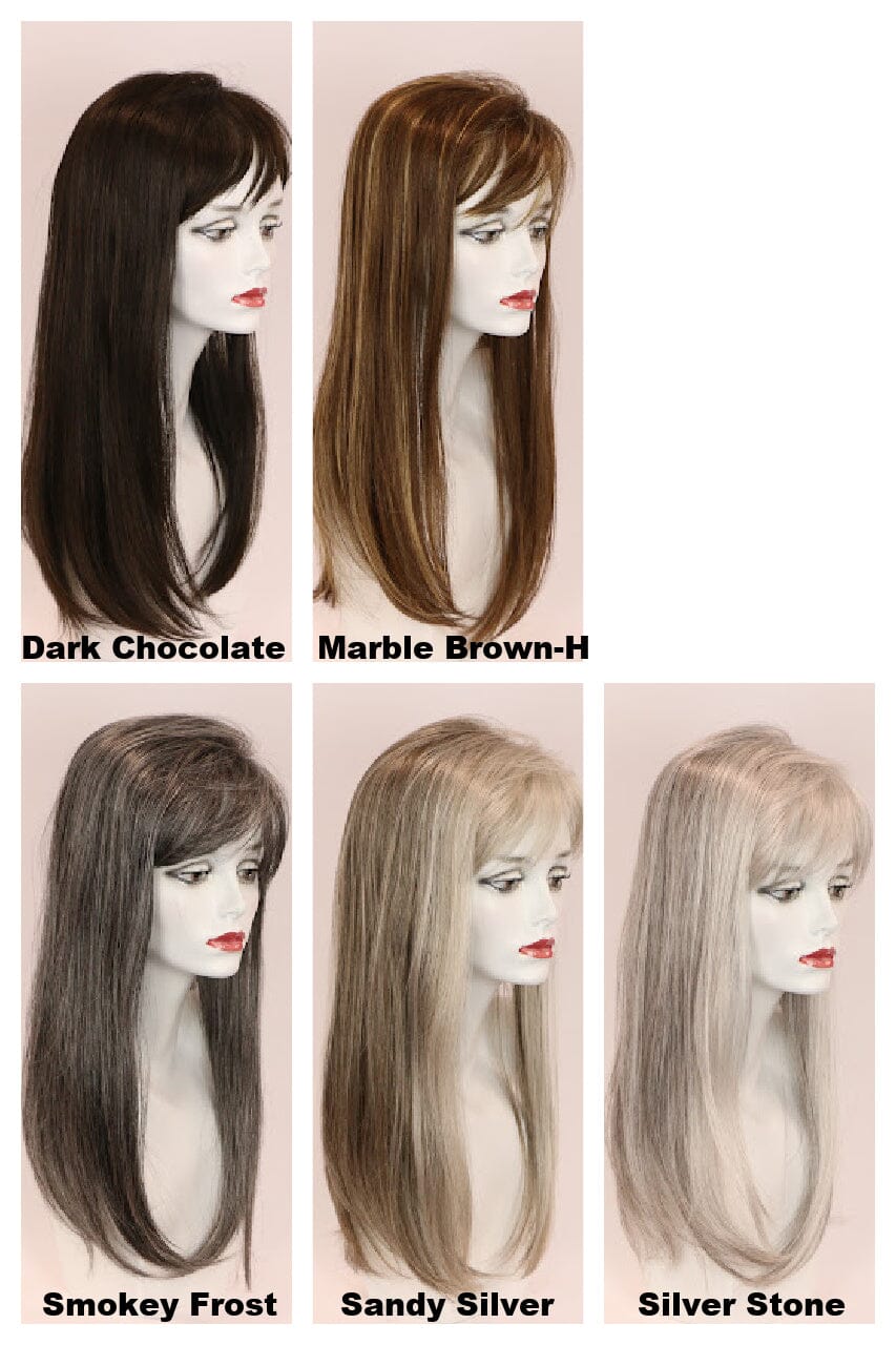 22" Top with Bangs Hair Pieces Godiva's Secret Wigs 