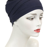 Bamboo Turban Turban Turban Plus Navy 