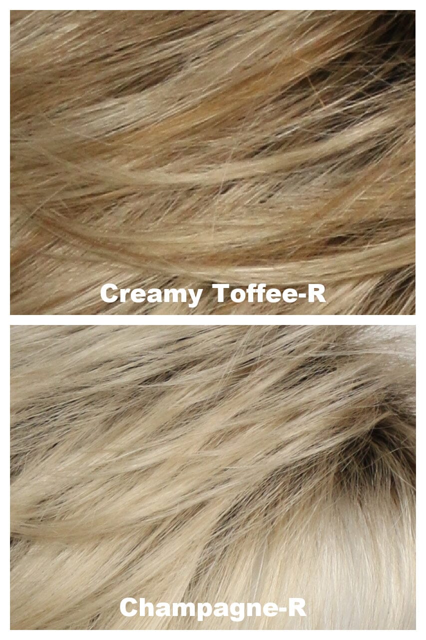 Mono Dani Top w/ Roots Hair Pieces Godiva's Secret Wigs 
