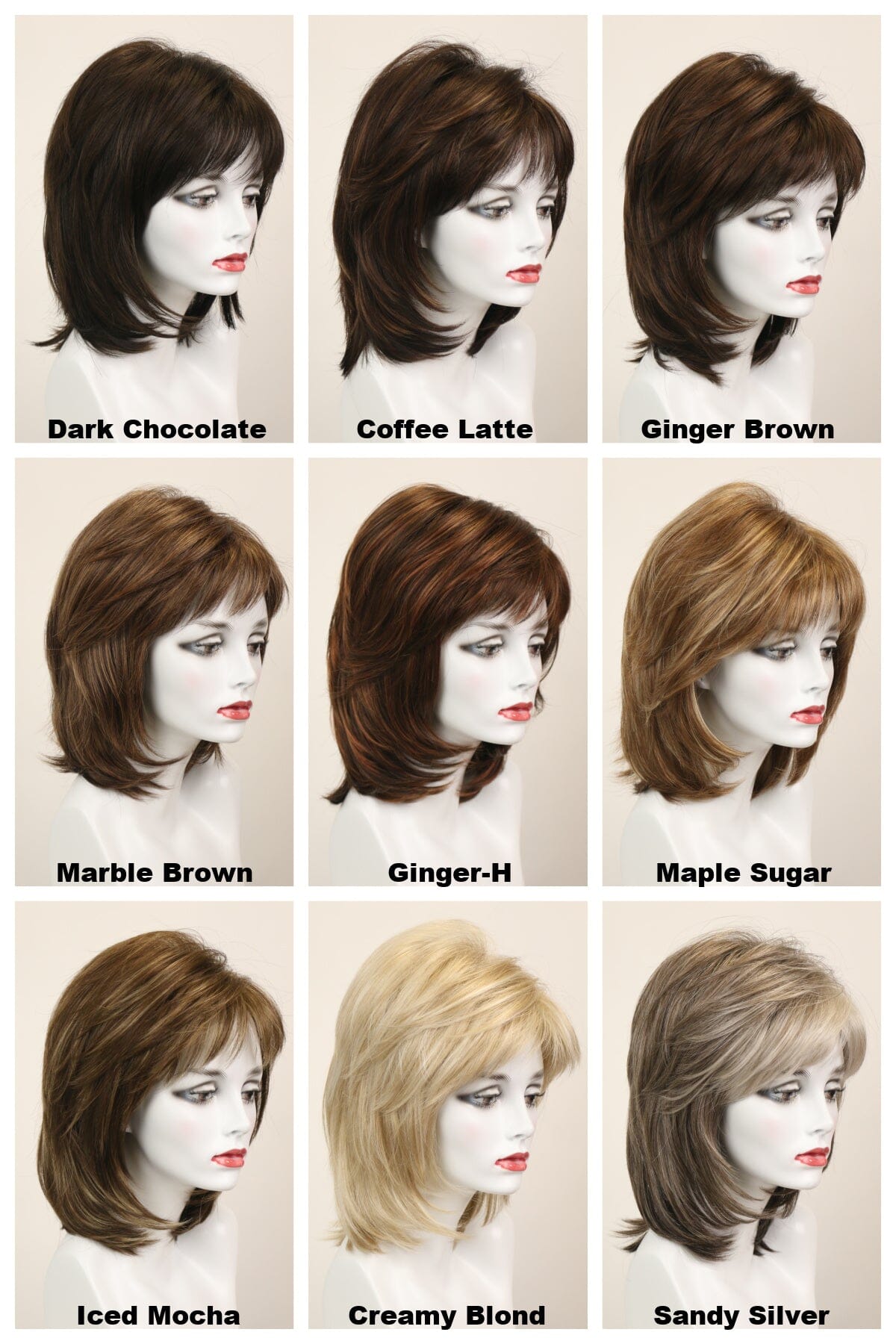 Harmony (medium wig) Medium Wig Godiva's Secret Wigs 