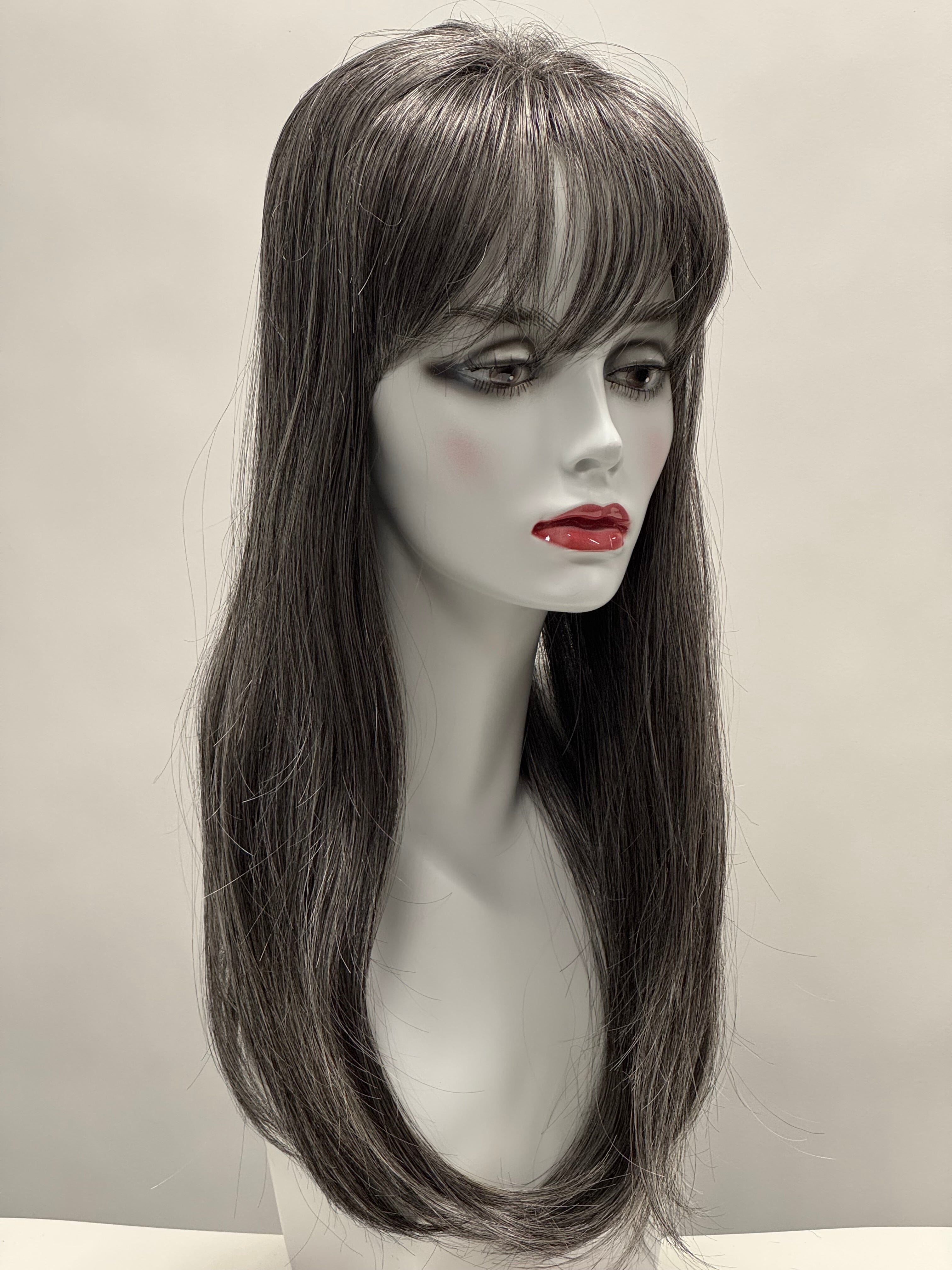 22" Top with Bangs- Smokey Frost (FINAL SALE) Sale Item Godiva's Secret Wigs 