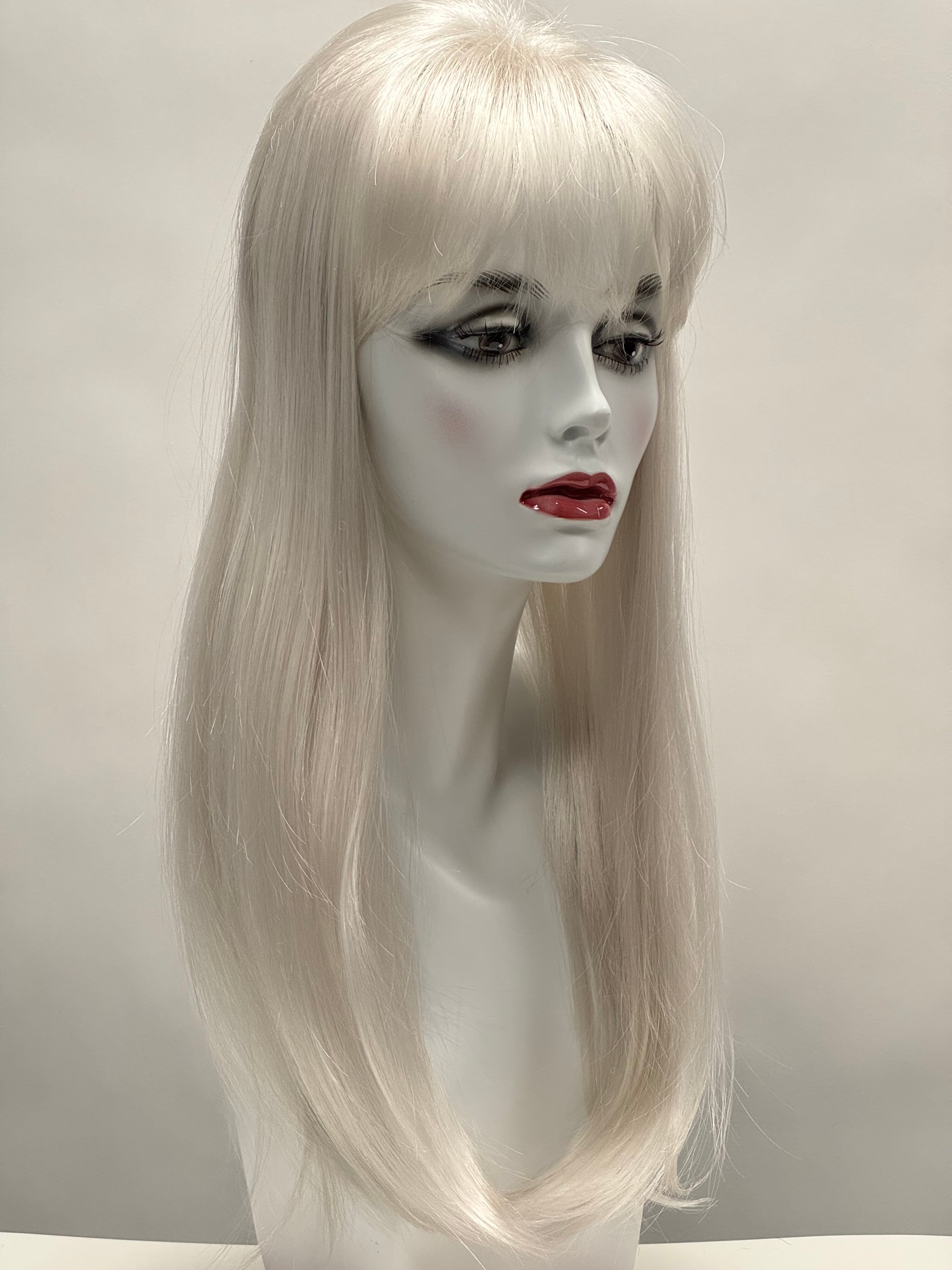 22" Top with Bangs- White (FINAL SALE) Sale Item Godiva's Secret Wigs 