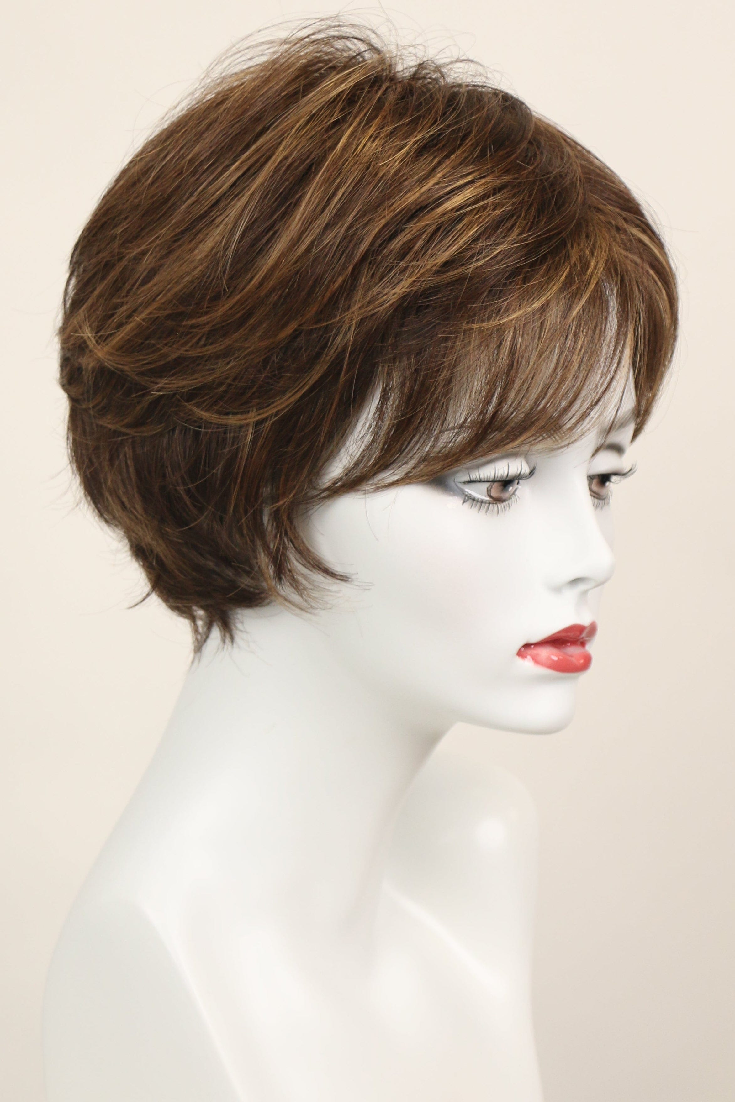 Large Kim Wig - Marble Brown (FINAL SALE) Sale Item Godiva's Secret Wigs 